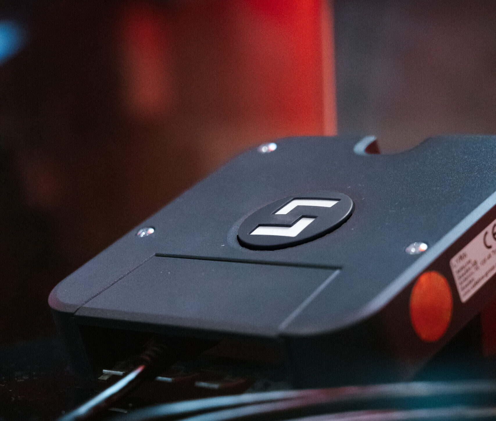 SafeLine technician installing LYRA on lift car roof